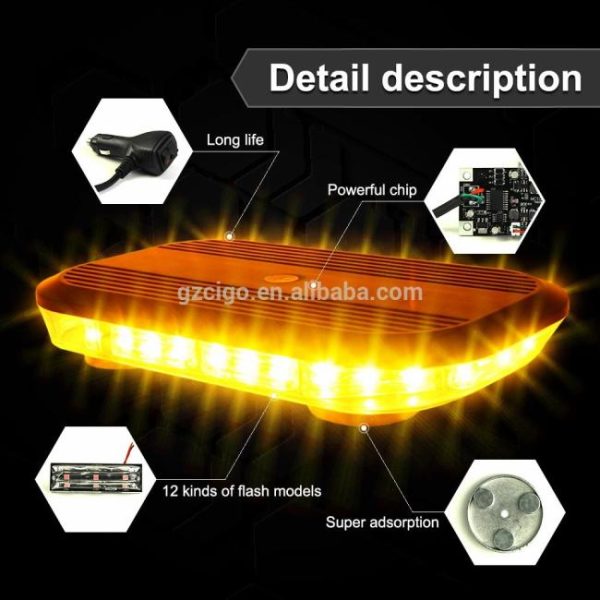 Other Light Bars |   LED-912 emergency light flashlight 12-30V emergency light bar 30W led emergency warning light