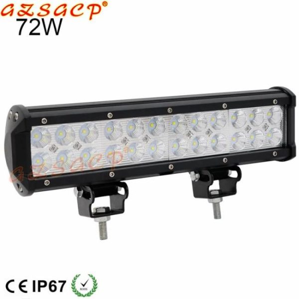 Other Light Bars |   Wholesale dual row straight 12v 24v  12inch 72w 4×4 car led light bar for trucks