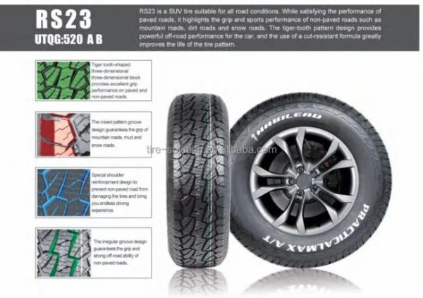 Passenger Car Tires |   China manufacturers passenger car tyre SUV 31×10.50r15 car tyre all season SUV new car tyres