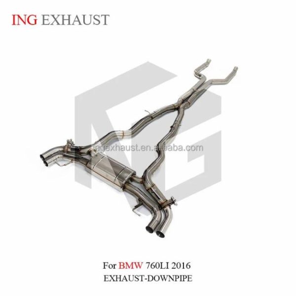 Tuning Exhausted Systems |   ING Factory direct sales Catback Exhaust Pipe For 2016-up BMW 760LI Exhaust System Tuning exhausted systems