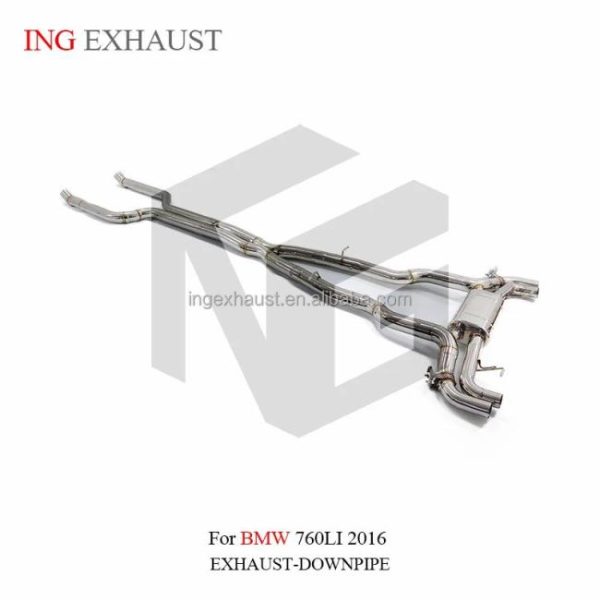 Tuning Exhausted Systems |   ING Factory direct sales Catback Exhaust Pipe For 2016-up BMW 760LI Exhaust System Tuning exhausted systems