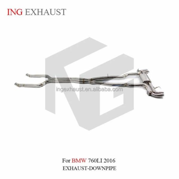 Tuning Exhausted Systems |   ING Factory direct sales Catback Exhaust Pipe For 2016-up BMW 760LI Exhaust System Tuning exhausted systems