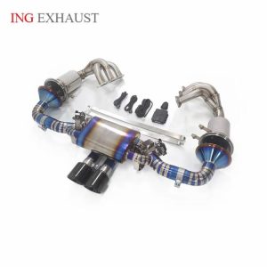 Tuning Exhausted Systems |   ING Factory direct sales  for Porsche Exhaust 2018+ 911 992 GT3 4.0T Titanium alloy Downpipe