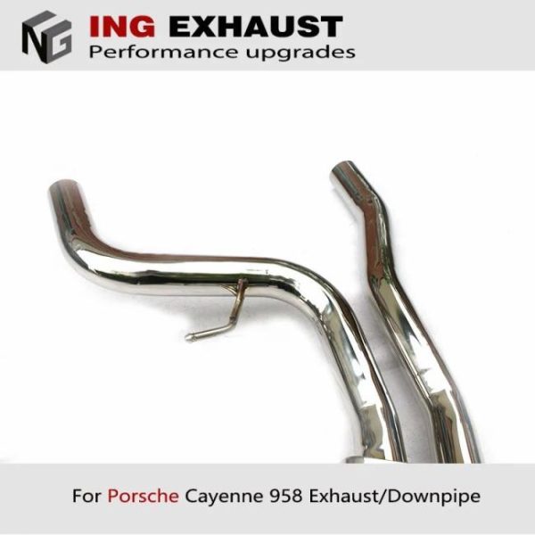 Tuning Exhausted Systems |   ING Hot Sale ss304 catback exhaust pipe for 2010-2017 Cayenne 92A 958 3.0 3.6 4.8 tuning exhausted systems