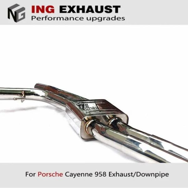 Tuning Exhausted Systems |   ING ss304 catback exhaust pipe for 2010-2017 Cayenne 92A 958 3.0 3.6 4.8 tuning exhausted systems