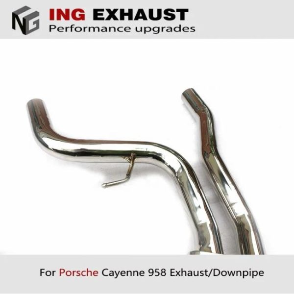 Tuning Exhausted Systems |   ING ss304 catback exhaust pipe for 2010-2017 Cayenne 92A 958 3.0 3.6 4.8 tuning exhausted systems