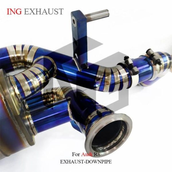 Tuning Exhausted Systems |   ING Titanium Alloy Exhaust System Performance Catback for Audi R8 2008-2022  Auto Modification Valve Muffler Single Or Dual Exit