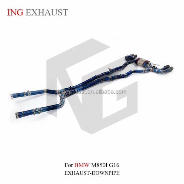 Tuning Exhausted Systems |   ING Titanium Exhaust System Catback For BMW M850i G16 2019-2022 4.4T N63 V8 With Muffler Valves Pipes Auto Performance Parts