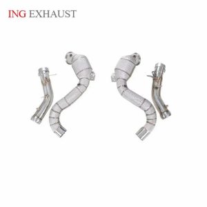 Tuning Exhausted Systems |   ING Tuning Exhaust Downpipe System For Benz AMG GLC63 4.0T 6.2 V8 stainless steel Exhaust accessories