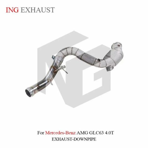 Tuning Exhausted Systems |   ING Tuning Exhaust Downpipe System For Benz AMG GLC63 4.0T 6.2 V8 stainless steel Exhaust accessories