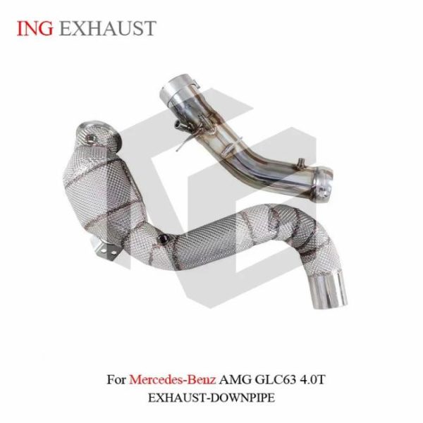 Tuning Exhausted Systems |   ING Tuning Exhaust Downpipe System For Benz AMG GLC63 4.0T 6.2 V8 stainless steel Exhaust accessories