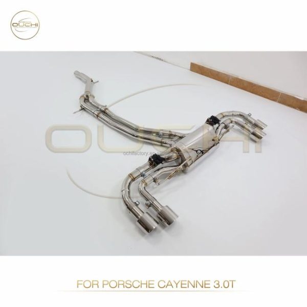 Tuning Exhausted Systems |   Ouchi SS304 Exhaust Pipes FOR Porsche Cayenne  9YO 3.0T Catback Tuning Valve Mufflers Stainless Steel Auto Performance Parts