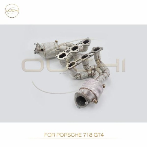 Tuning Exhausted Systems |   Ouchi Stainless Steel Exhaust Manifold for 2020+ Porsche 718 GT4 GTS 4.0L Exhaust Pipe Car Accessories Tuning Exhausted Systems