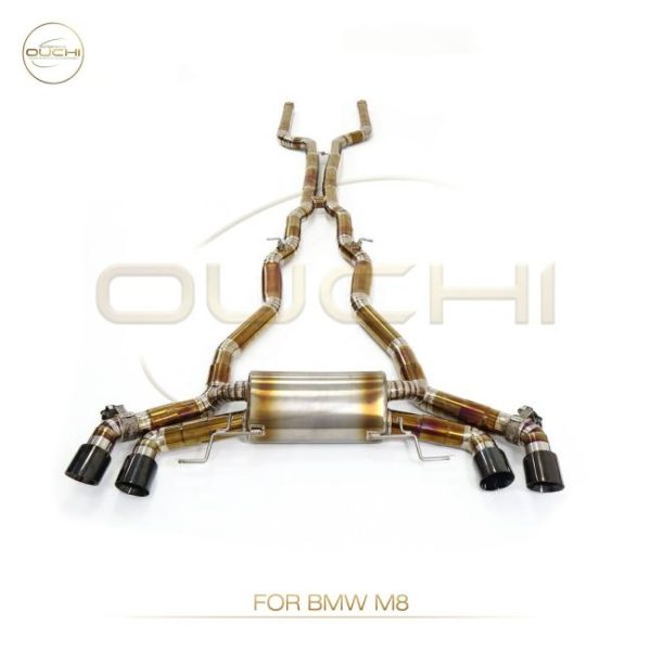 Tuning Exhausted Systems |   OUCHI Titanium Exhaust System Performance Catback for BMW M8 F91 F92 F93 4.4T Muffler With Valve