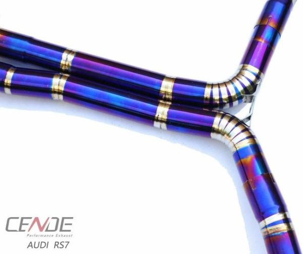 Tuning Exhausted Systems |   Professional Manufacturer Titanium alloy pipe toce exhaust for AUDI RS6 / RS7 4.0T