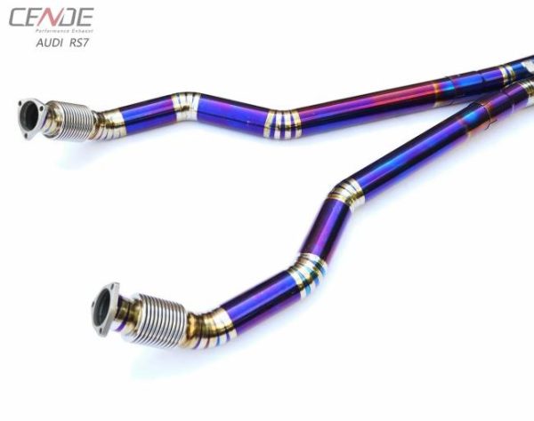 Tuning Exhausted Systems |   Professional Manufacturer Titanium alloy pipe toce exhaust for AUDI RS6 / RS7 4.0T