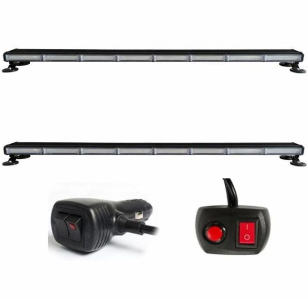 Other Light Bars |   Double sides magnetic mount COB LED bar light roof magnetic mount car flash strobe light COB LED emergency warning strobe light