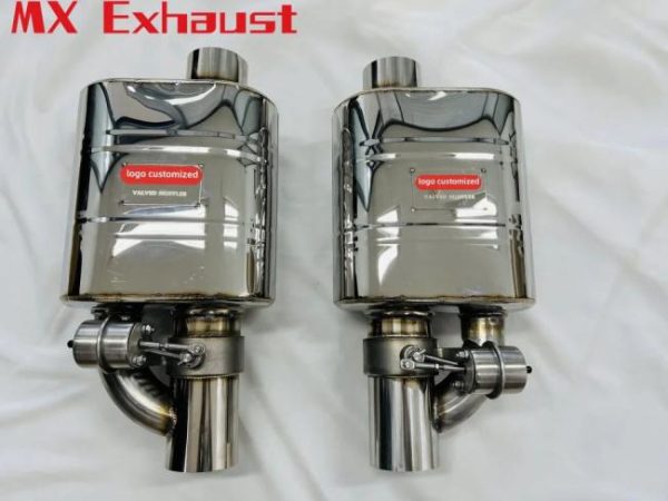 Tuning Exhausted Systems |   1 set (2 muffler) of valved exhaust muffler valvetronic pipe for Sports Cars