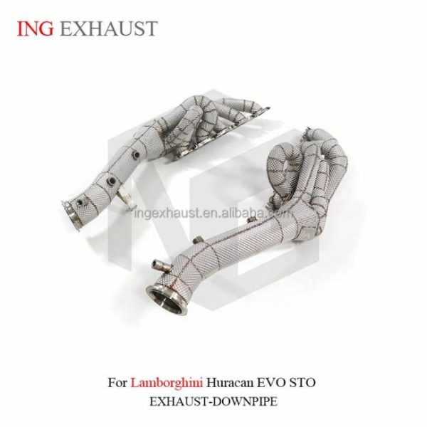 Tuning Exhausted Systems |   ING Performance 2017+ For Lamborghini Huracan EVO STO Stainless Steel Manifold Exhaust System Tuning Exhausted Systems