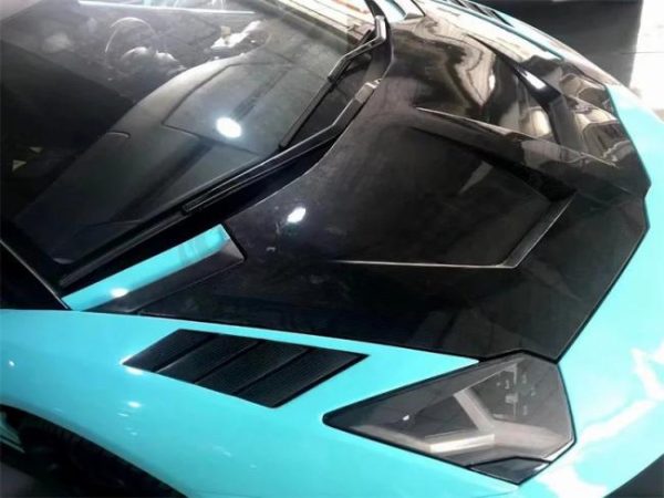 Engine Hoods |   1016 Style Hood For Lamborghini Aventador LP700-4 LP720 LP750 Dry Carbon Fiber Engine Bonnet