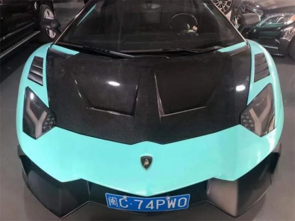 Engine Hoods |   1016 Style Hood For Lamborghini Aventador LP700-4 LP720 LP750 Dry Carbon Fiber Engine Bonnet