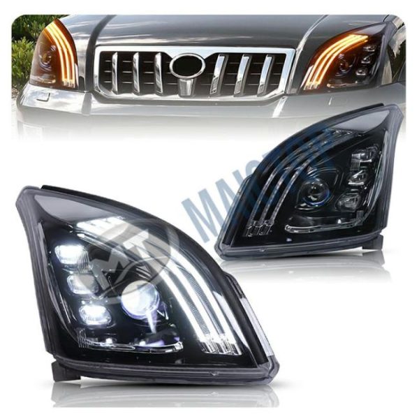 LED Headlights |   Maictop car accesorios facelift led faros head lights headlight for land cruiser prado 120 series lc120 fj120 2003-2009