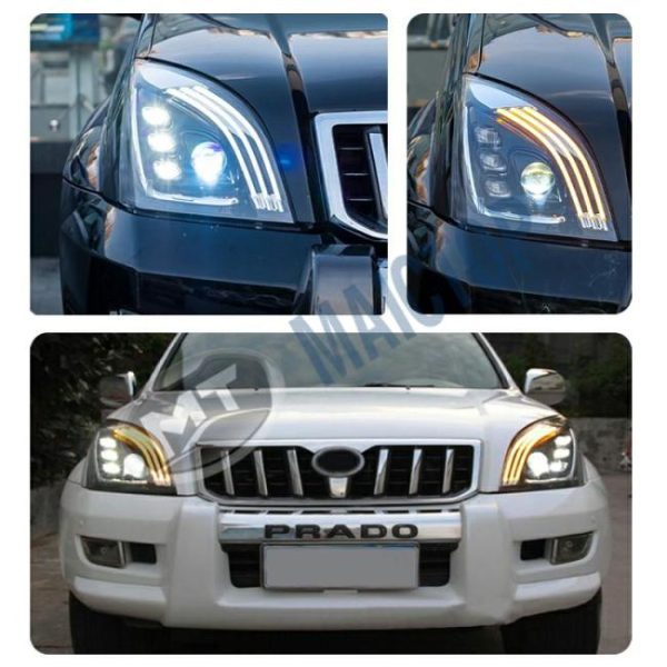 LED Headlights |   Maictop car accesorios facelift led faros head lights headlight for land cruiser prado 120 series lc120 fj120 2003-2009