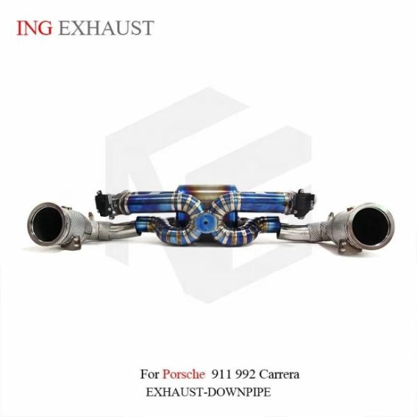 Tuning Exhausted Systems |   ING titanium alloy Catback Exhaust Valve For Porsche 2019+ 911 992 Carrera 3.0T Turbo S Targe 4S tuning exhausted systems